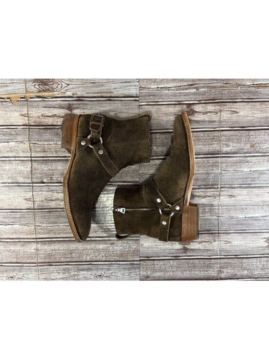 John Varvatos Ludlow Textured suede Harness Boots size 8.5 color brown mspr $680 main image 8